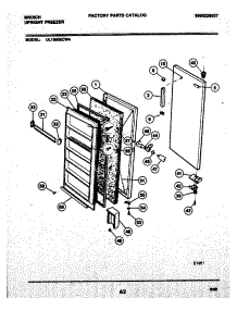03 - Door parts for Frigidaire Freezer UL1950ECW4 from AppliancePartsPros.com