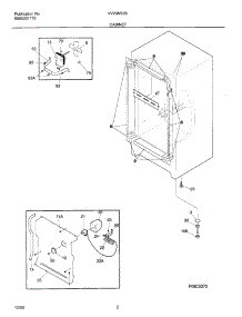03 - Cabinet parts for Frigidaire Freezer VV209 from AppliancePartsPros.com