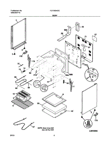 05 - Body parts for Frigidaire Range FEF336ASG from AppliancePartsPros.com