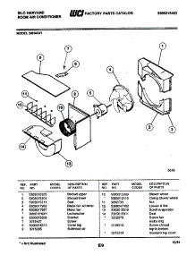 05 - Motor / Fan parts for Frigidaire 24HA241 from AppliancePartsPros.com