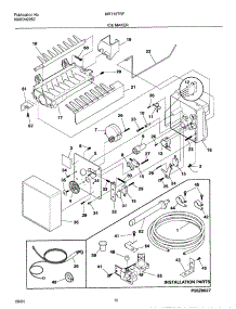 11 - Ice Maker parts for Frigidaire Refrigerator MRT18TRFW4 from AppliancePartsPros.com