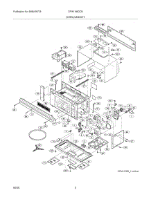 03 - Oven  /  Cabinet parts for Frigidaire Microwave CFMV156DCB from AppliancePartsPros.com