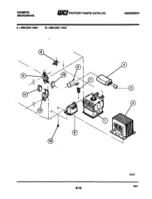 04 - Transformer parts for Frigidaire Microwave 856-2287-10/02 from AppliancePartsPros.com
