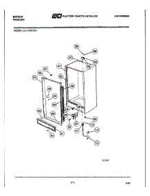 05 - Cabinet parts for Frigidaire Freezer UL1141ECA1 from AppliancePartsPros.com