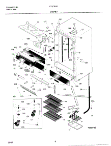 05 - Cabinet parts for Frigidaire Freezer F22CW10 from AppliancePartsPros.com