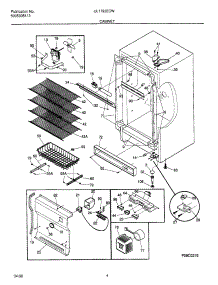 05 - Cabinet parts for Frigidaire Freezer UL1793ECW7 from AppliancePartsPros.com