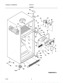 05 - Cabinet parts for Crosley Refrigerator CRTE151AW1 from AppliancePartsPros.com