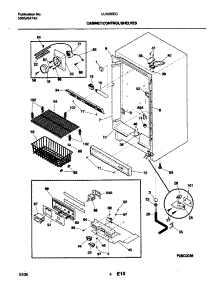 05 - Cabinet / Control / Shelves parts for Frigidaire Freezer UL5000ECW0 from AppliancePartsPros.com