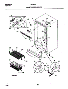 05 - Cabinet / Control / Shelves parts for Frigidaire Freezer UL2493ECW5 from AppliancePartsPros.com