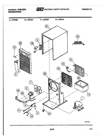 03 - Wrapper / System parts for Frigidaire Freezer GDH40 from AppliancePartsPros.com
