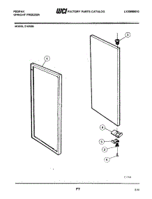 03 - Door parts for Frigidaire Z18SSB from AppliancePartsPros.com