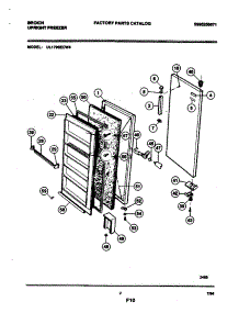 03 - Door parts for Frigidaire Freezer UL1793ECW4 from AppliancePartsPros.com