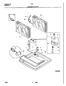 09 - Compressor parts for Frigidaire Air Conditioner HA51B from AppliancePartsPros.com