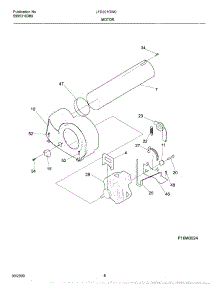 09 - Motor parts for Frigidaire Dryer LFD301GW0 from AppliancePartsPros.com