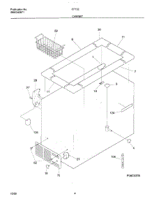 05 - Cabinet parts for Frigidaire Freezer CF132 from AppliancePartsPros.com