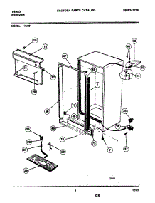 05 - Cabinet parts for Frigidaire Freezer VV201 from AppliancePartsPros.com