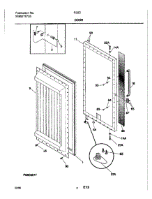 03 - Door parts for Frigidaire Refrigerator R22CW2 from AppliancePartsPros.com