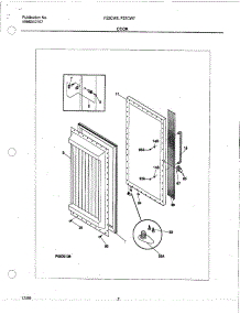 03 - Door parts for Frigidaire Freezer F22CW6 from AppliancePartsPros.com