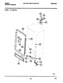 05 - Cabinet parts for Frigidaire Freezer UL1293ECW2 from AppliancePartsPros.com