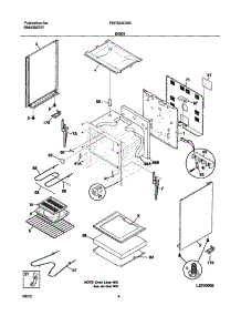 05 - Body parts for Frigidaire Range FEF303CWB from AppliancePartsPros.com