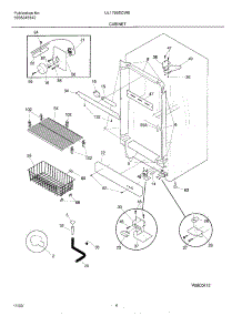 05 - Cabinet parts for Frigidaire Freezer UL1793ECW8 from AppliancePartsPros.com