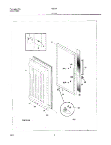 03 - Door parts for Frigidaire Refrigerator R22CW10 from AppliancePartsPros.com