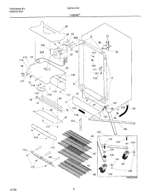 05 - Cabinet parts for Frigidaire Freezer GDR22CWR1 from AppliancePartsPros.com
