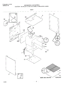 07 - Body parts for Frigidaire Range MGF300PBDH from AppliancePartsPros.com