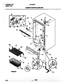05 - Cabinet / Control / Shelves parts for Frigidaire Freezer UL2193ECW6 from AppliancePartsPros.com