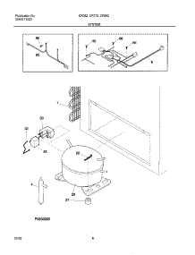07 - System parts for Frigidaire Freezer CF052 from AppliancePartsPros.com