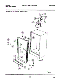 05 - Cabinet parts for Frigidaire Freezer UL1141ECA3 from AppliancePartsPros.com