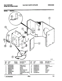04 - Control Parts parts for Frigidaire 6HA601C from AppliancePartsPros.com