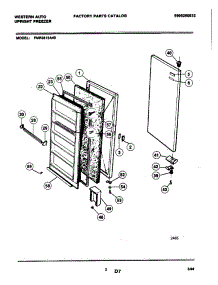 03 - Door parts for Frigidaire FMR3615A49 from AppliancePartsPros.com