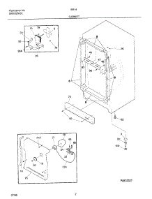 03 - Cabinet parts for Frigidaire Freezer ER146 from AppliancePartsPros.com