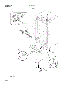 05 - Cabinet parts for Frigidaire Freezer UL1293ECW11 from AppliancePartsPros.com