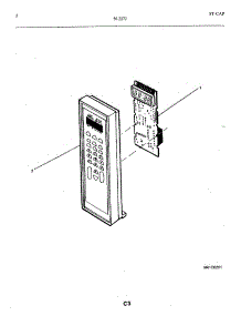 03 - Control Panel parts for Frigidaire Microwave 56-2272-10/01 from AppliancePartsPros.com