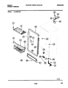 05 - Cabinet parts for Frigidaire Freezer UL2494ECW3 from AppliancePartsPros.com