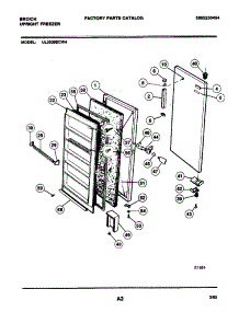 03 - Door parts for Frigidaire Freezer UL2030ECW4 from AppliancePartsPros.com