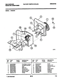 05 - Motor / Fan parts for Frigidaire 8HA80B from AppliancePartsPros.com