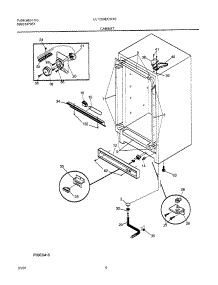 05 - Cabinet parts for Frigidaire Freezer UL1293ECW10 from AppliancePartsPros.com