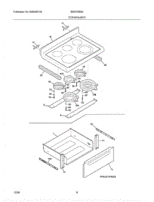 07 - Top / Drawer parts for Crosley Range BES375ES5 from AppliancePartsPros.com