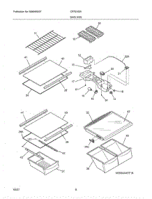 07 - Shelves parts for Crosley Refrigerator CRTE183ABM from AppliancePartsPros.com