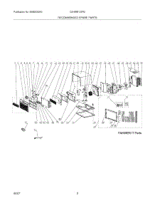 03 - Recommended Spare Parts parts for Crosley Air Conditioner CAHWE12ER2 from AppliancePartsPros.com