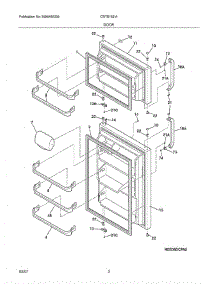 03 - Doors parts for Crosley Refrigerator CRTE183IAB3 from AppliancePartsPros.com