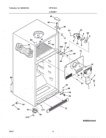 05 - Cabinet parts for Crosley Refrigerator CRTE183IAS3 from AppliancePartsPros.com