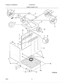 09 - Lower Cabinet / Top parts for Crosley Washer Dryer Combo CLCG500FW0 from AppliancePartsPros.com