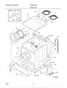 05 - Cabinet / Top parts for Crosley Washer CFW2000FW0 from AppliancePartsPros.com