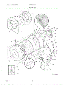 07 - Motor / Tub parts for Crosley Washer CFW2000FW0 from AppliancePartsPros.com