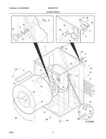 03 - Cabinet / Drum parts for Crosley Dryer CDE2000FW0 from AppliancePartsPros.com
