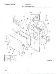 05 - Front Panel / Lint Filter parts for Crosley Dryer CDE2000FW0 from AppliancePartsPros.com